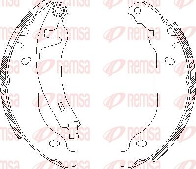 Remsa 4169.02 - Гальмівні колодки autozip.com.ua