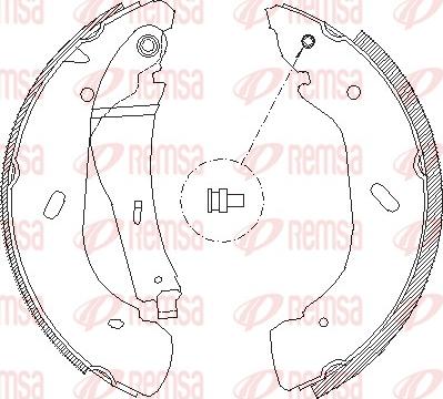 Remsa 4108.00 - Гальмівні колодки autozip.com.ua