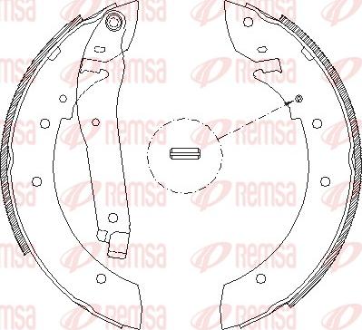 Remsa 4103.00 - Гальмівні колодки autozip.com.ua