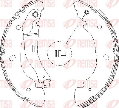 Remsa 4107.00 - Гальмівні колодки autozip.com.ua