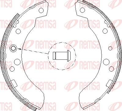 Remsa 4111.00 - Гальмівні колодки autozip.com.ua