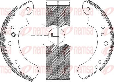 Remsa 4112.01 - Гальмівні колодки autozip.com.ua