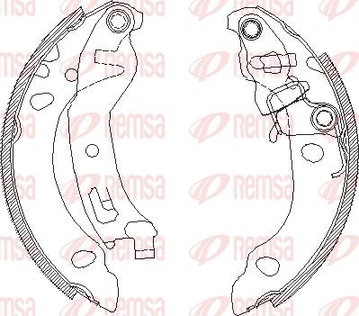 Remsa 4138.01 - Гальмівні колодки autozip.com.ua