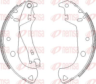 Remsa 4125.01 - Гальмівні колодки autozip.com.ua