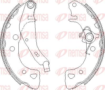 Remsa 4126.01 - Гальмівні колодки autozip.com.ua