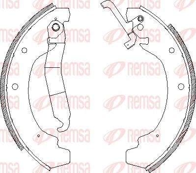 Remsa 4120.00 - Гальмівні колодки autozip.com.ua