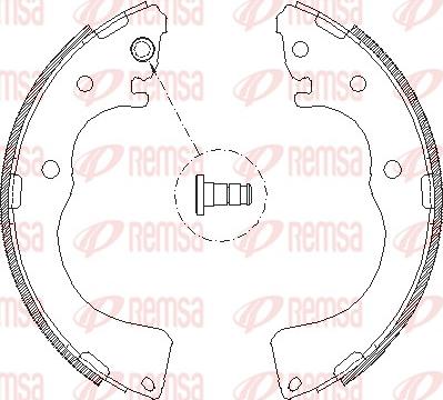 Remsa 4171.00 - Гальмівні колодки autozip.com.ua