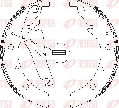 Remsa 4173.00 - Гальмівні колодки autozip.com.ua