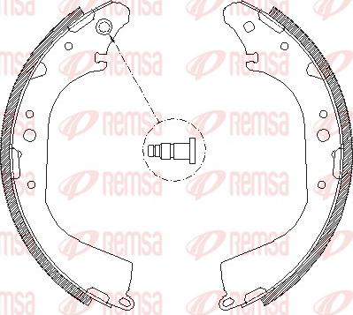 Remsa 4172.00 - Гальмівні колодки autozip.com.ua