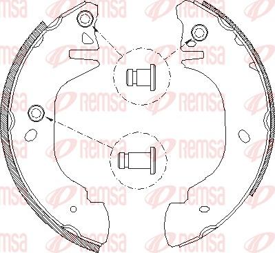 Remsa 4305.00 - Гальмівні колодки autozip.com.ua