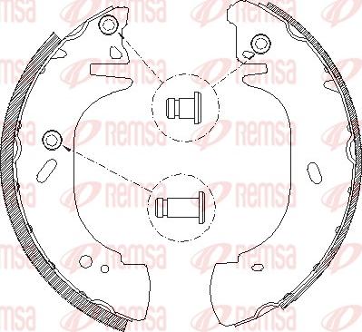 Remsa 4306.01 - Гальмівні колодки autozip.com.ua