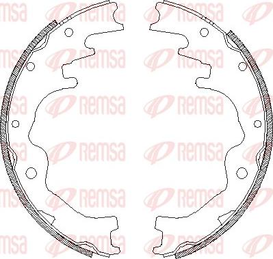 Remsa 4388.01 - Гальмівні колодки autozip.com.ua