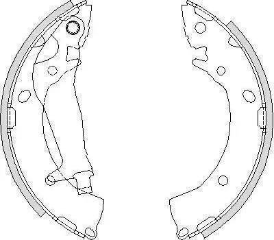 BOSCH 0 986 487 834 - Комплект гальм, барабанний механізм autozip.com.ua