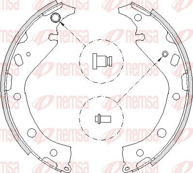 Remsa 4207.00 - Гальмівні колодки autozip.com.ua