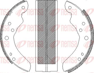 Remsa 4214.00 - Гальмівні колодки autozip.com.ua