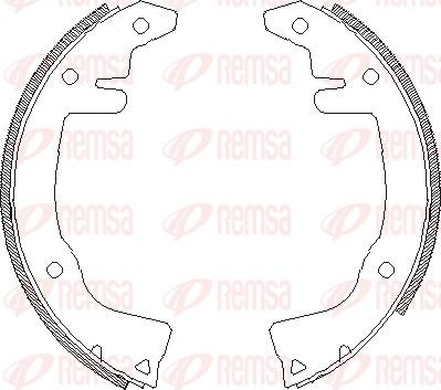 Remsa 4281.00 - Гальмівні колодки autozip.com.ua