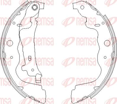 Remsa 4237.00 - Гальмівні колодки autozip.com.ua