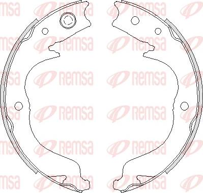 Remsa 4748.00 - Комплект гальм, ручник, парковка autozip.com.ua