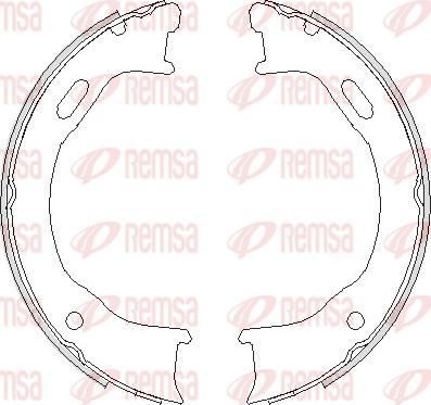 Remsa 4747.00 - Комплект гальм, ручник, парковка autozip.com.ua