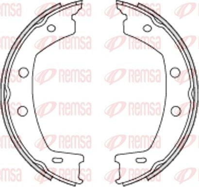 Remsa 4755.00 - Комплект гальм, ручник, парковка autozip.com.ua