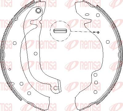 Remsa 4718.01 - Гальмівні колодки autozip.com.ua