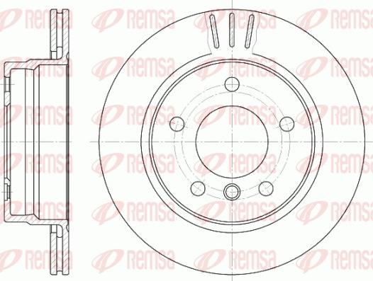 Remsa 6458.10 - Диск тормозной BMW 3 задн.. вент. пр-во REMSA autozip.com.ua