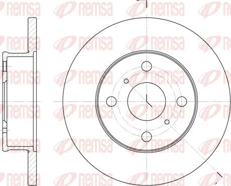 Remsa 6401.00 - Гальмівний диск autozip.com.ua