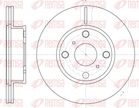 Remsa 6402.10 - Гальмівний диск autozip.com.ua