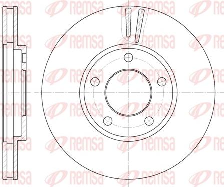 Remsa 6419.10 - Гальмівний диск autozip.com.ua