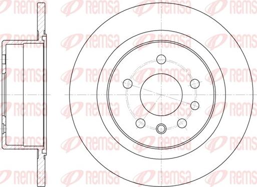 Remsa 6488.00 - Гальмівний диск autozip.com.ua