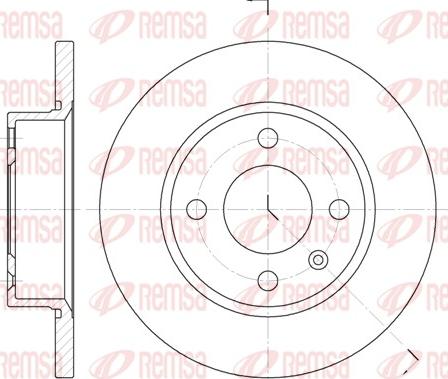 Remsa 6425.00 - Гальмівний диск autozip.com.ua