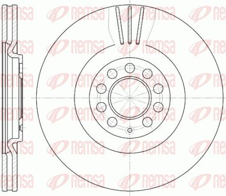 Remsa 6597.10 - Гальмівний диск autozip.com.ua