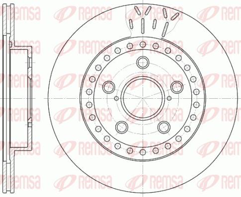 Remsa 6561.10 - Гальмівний диск autozip.com.ua