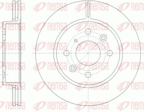 Remsa 6523.10 - Гальмівний диск autozip.com.ua