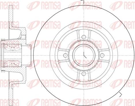 Remsa 6698.20 - Гальмівний диск autozip.com.ua