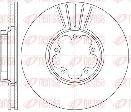 Remsa 6609.10 - Гальмівний диск autozip.com.ua