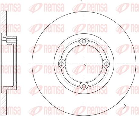 Remsa 6606.00 - Гальмівний диск autozip.com.ua