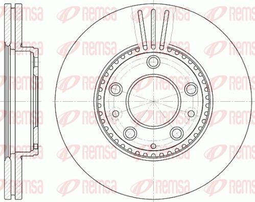 Remsa 6673.10 - Гальмівний диск autozip.com.ua