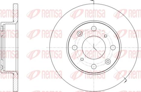 Remsa 6040.00 - Гальмівний диск autozip.com.ua