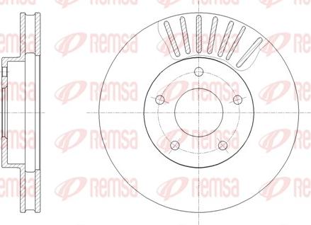 Remsa 61954.10 - Гальмівний диск autozip.com.ua