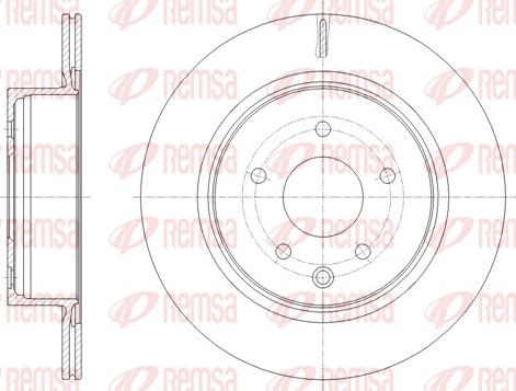 Remsa 61953.10 - Гальмівний диск autozip.com.ua