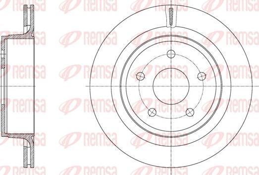 Remsa 61983.10 - Гальмівний диск autozip.com.ua