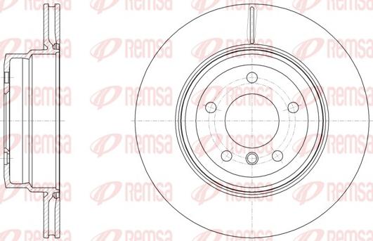 Remsa 61494.10 - Гальмівний диск autozip.com.ua