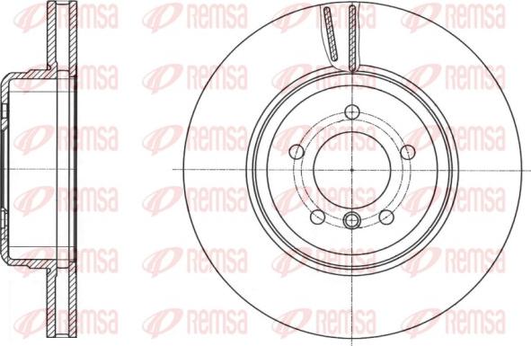 Remsa 61491.10 - Гальмівний диск autozip.com.ua