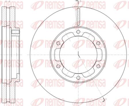 Remsa 61409.10 - Гальмівний диск autozip.com.ua