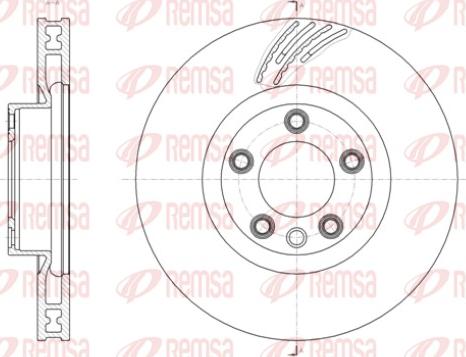 Remsa 61419.11 - Гальмівний диск autozip.com.ua