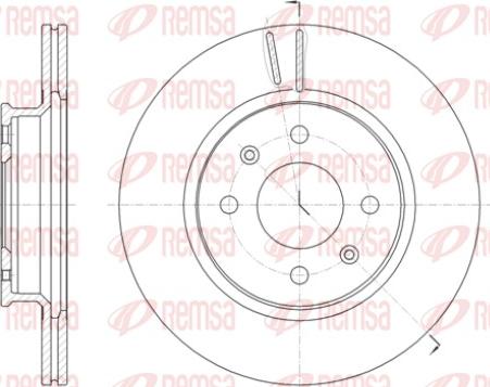 Remsa 61424.10 - Гальмівний диск autozip.com.ua