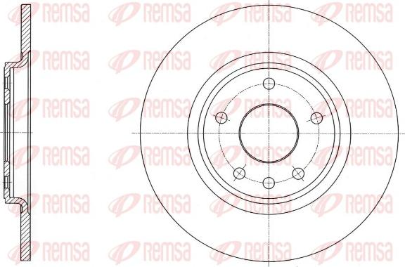 Remsa 61559.00 - Гальмівний диск autozip.com.ua