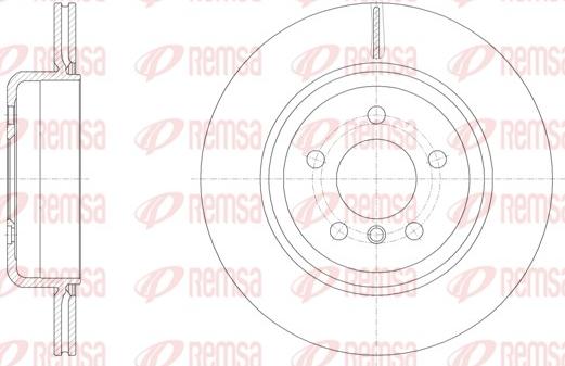 Remsa 61550.10 - Гальмівний диск autozip.com.ua