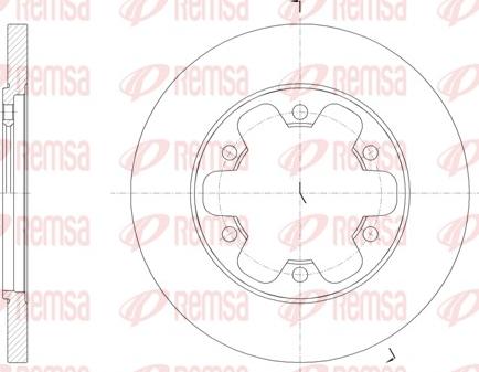 Remsa 61569.00 - Гальмівний диск autozip.com.ua